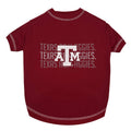TEXAS A&M STRIPE TEXT TEE