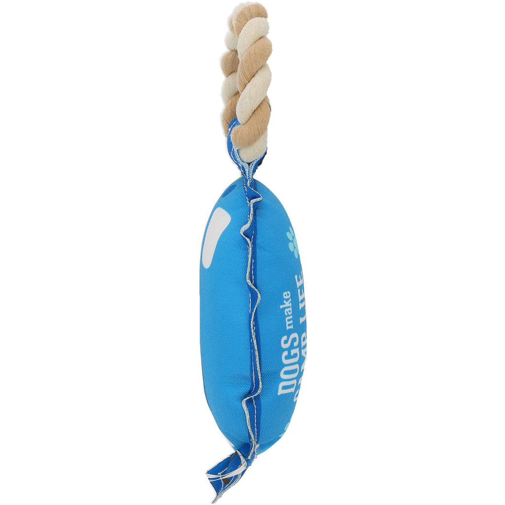 Camp Life - 10.5" Canvas Dog Toy on Rope