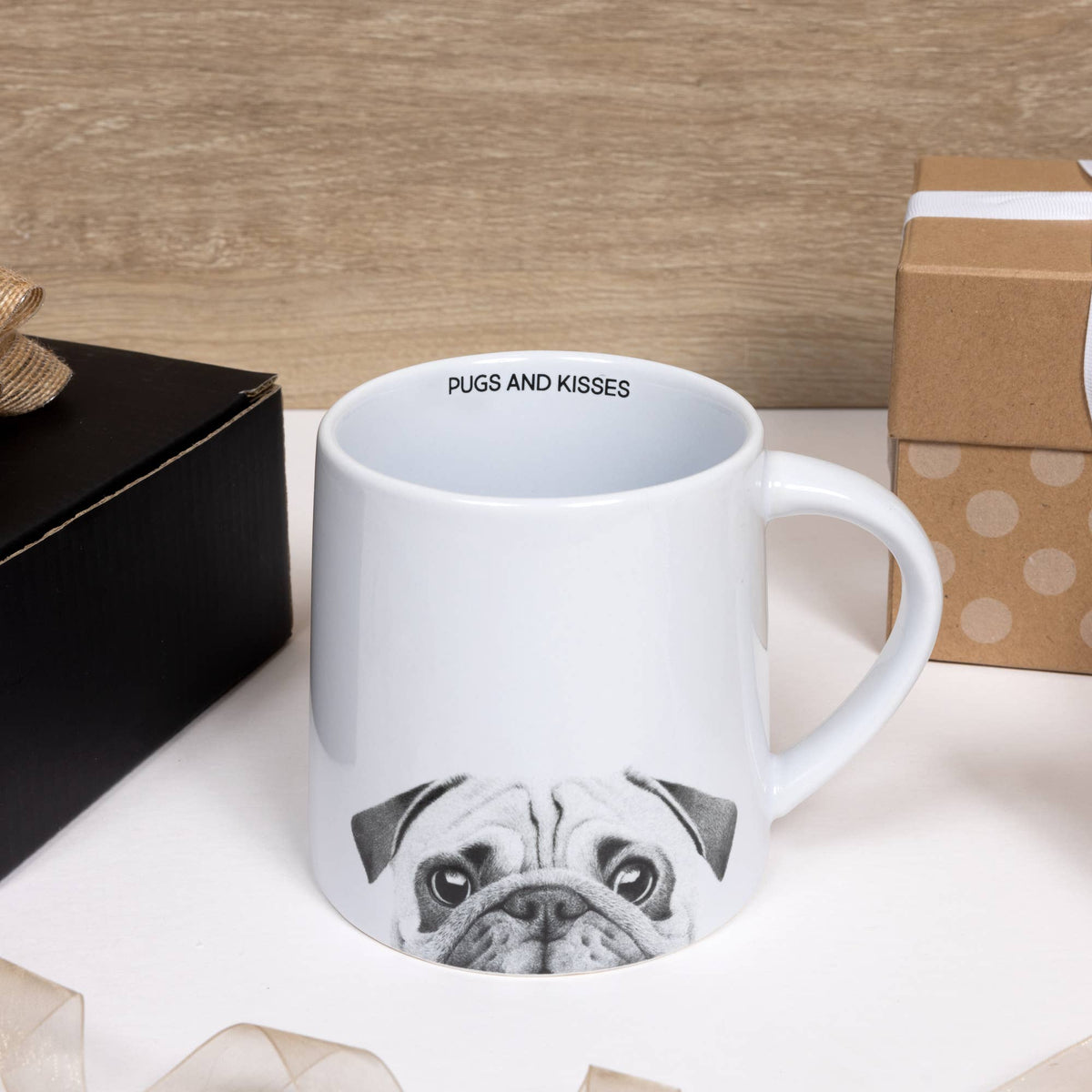 Pugs & Kisses - 17 oz Mug