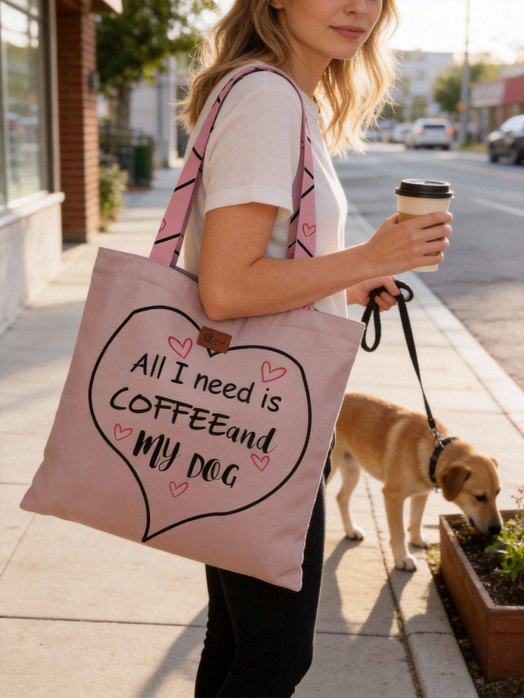 JCFB0291 "All I Need is Coffee and My Dog" Tote Bag