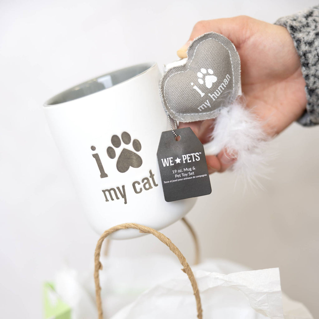 My Cat/My Human - 18 oz Mug & Pet Toy Set