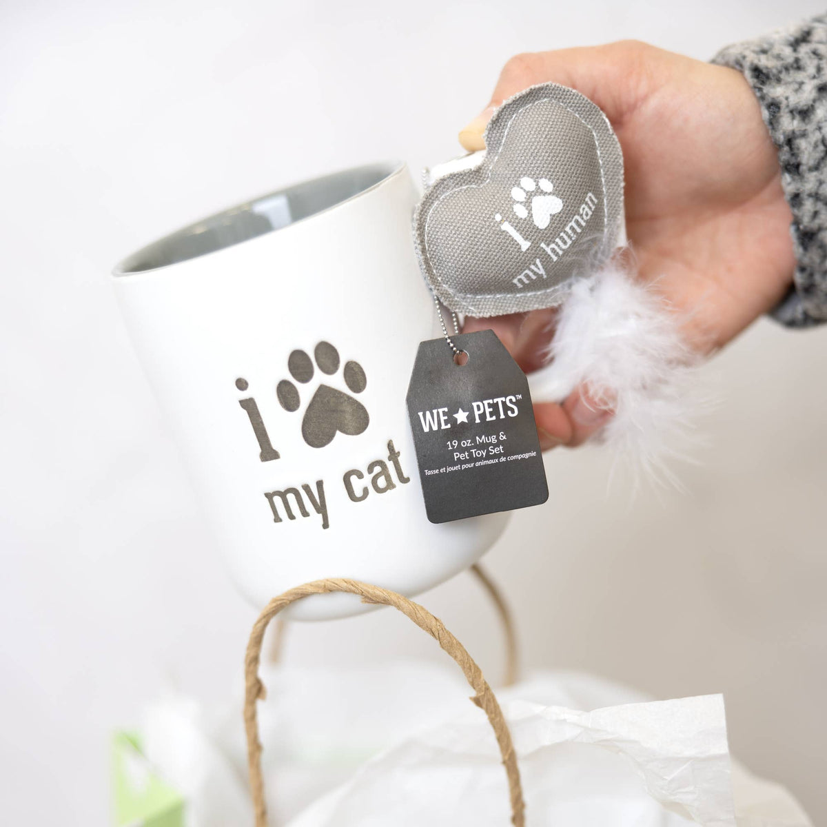 My Cat/My Human - 18 oz Mug & Pet Toy Set