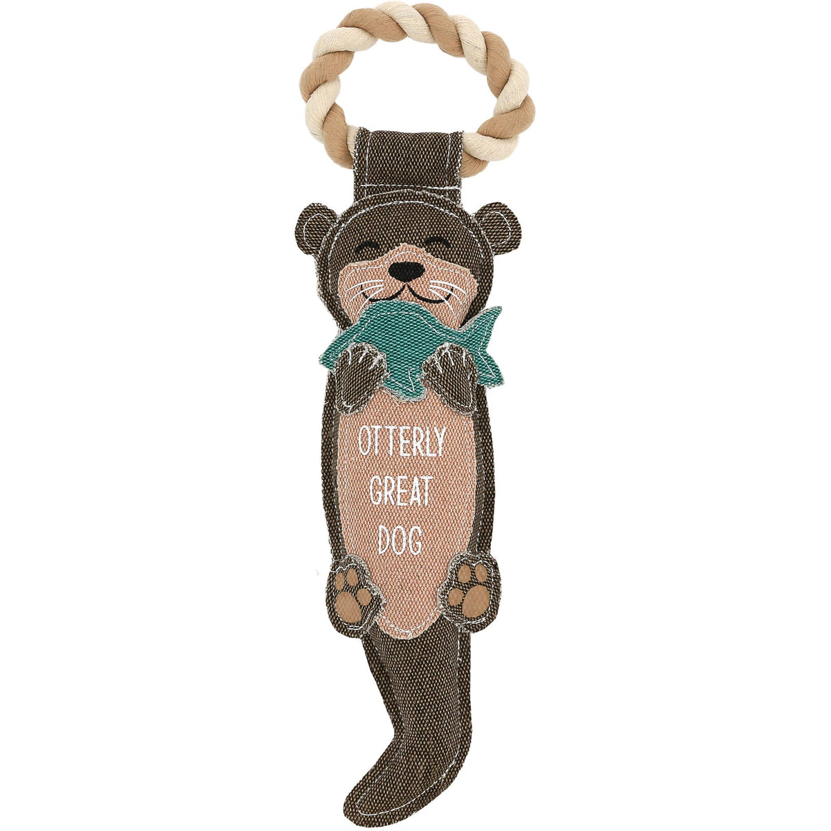 Otterly Great - 14.75" Dog Toy on Rope