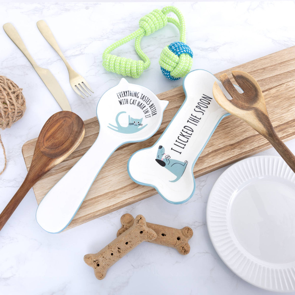 Cat Hair - 10" Spoon Rest