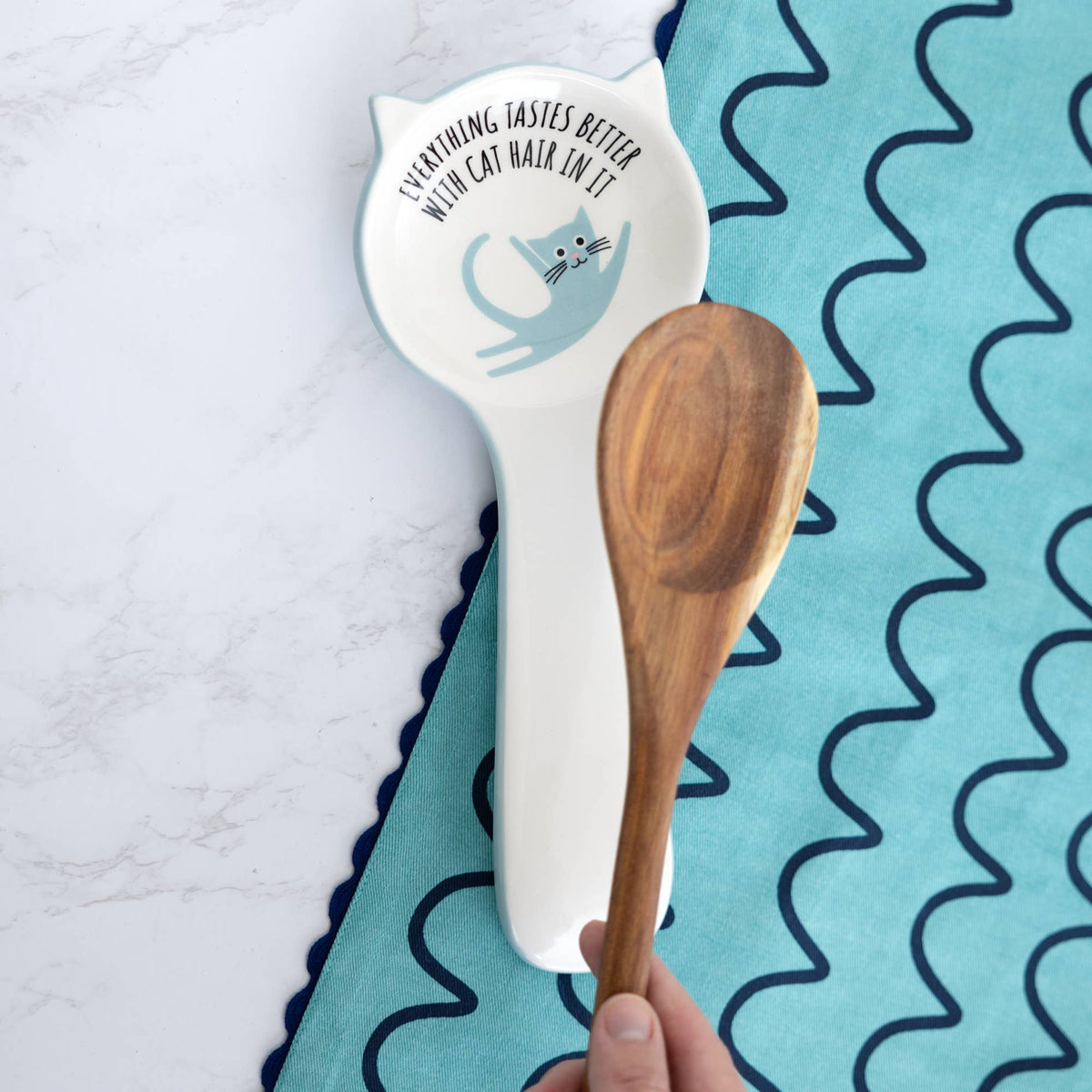 Cat Hair - 10" Spoon Rest
