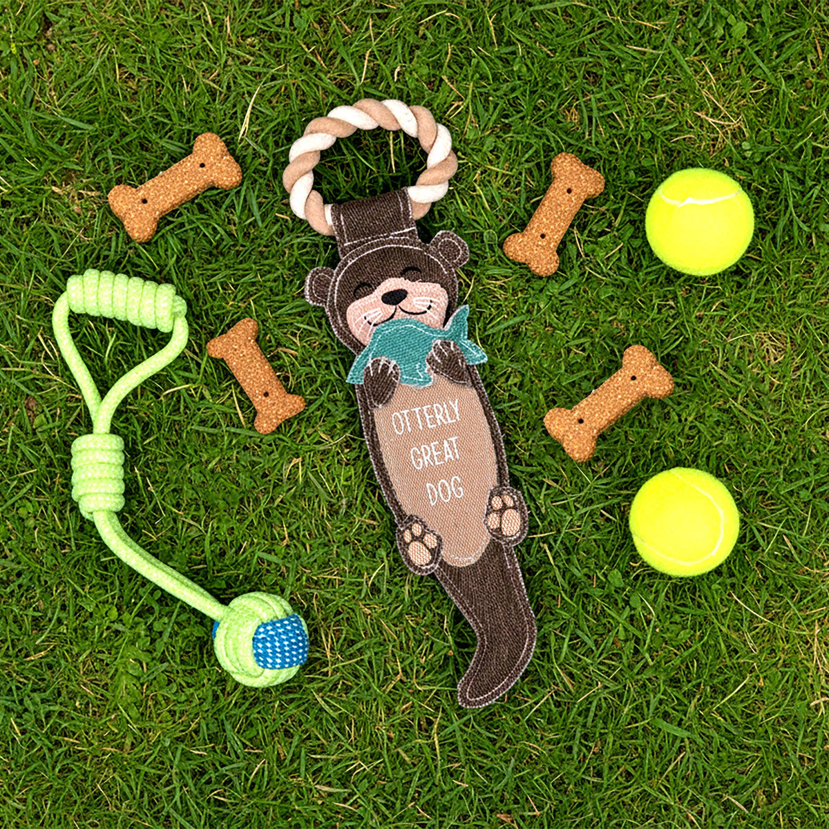 Otterly Great - 14.75" Dog Toy on Rope