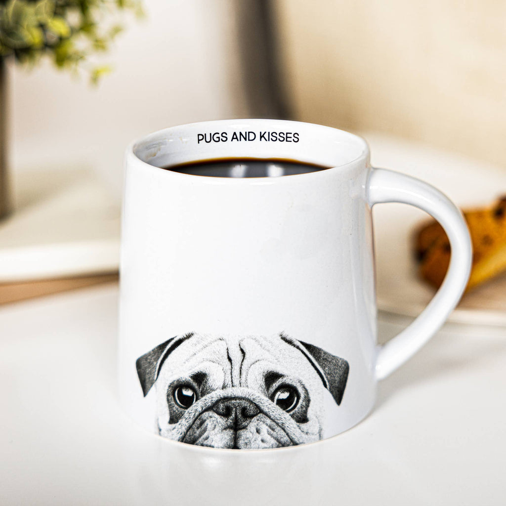 Pugs & Kisses - 17 oz Mug
