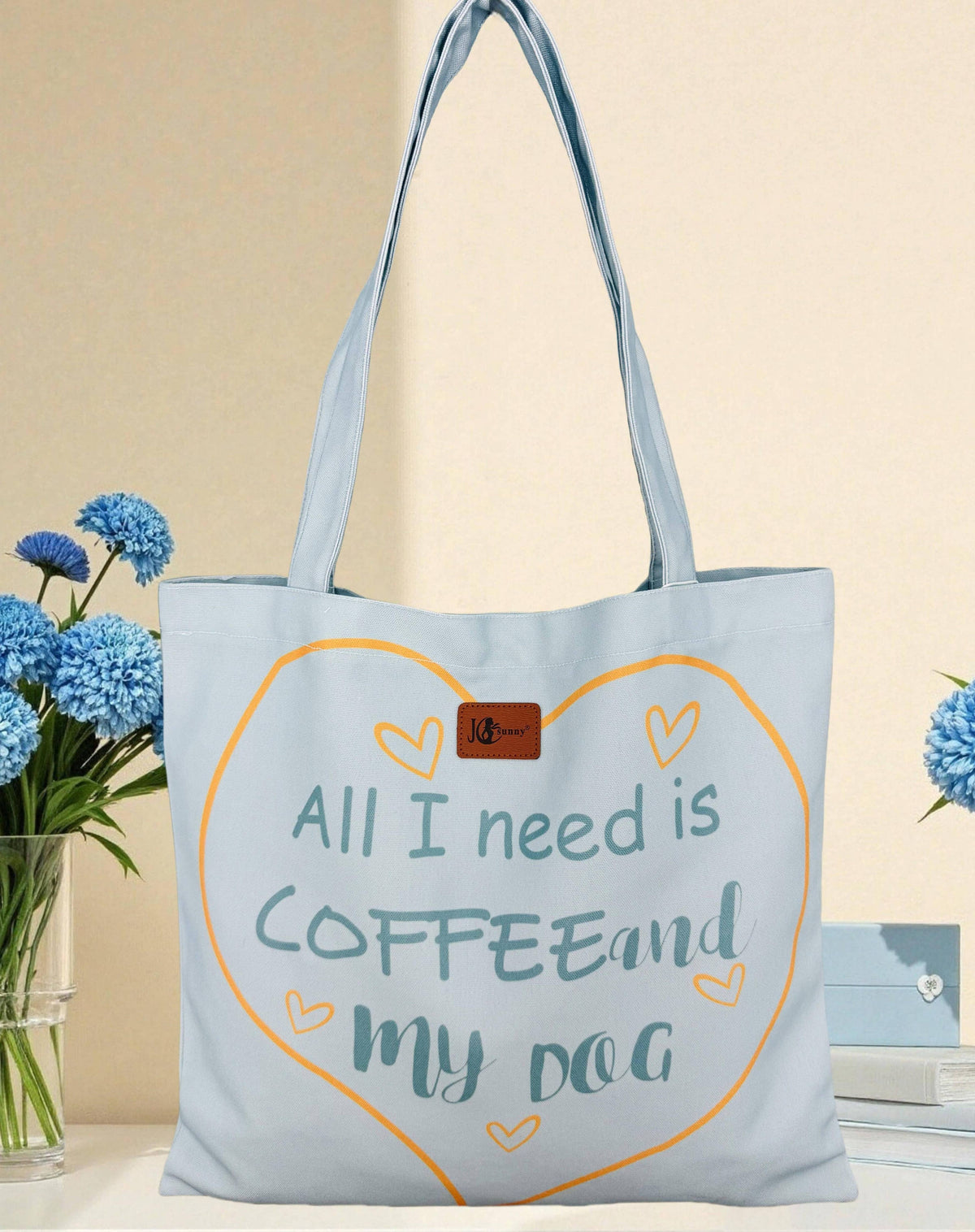 JCFB0290 All I Need Is Coffee and My Dog Tote Bag