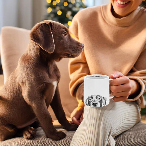 Coffee Then Walkie - 17 oz Mug