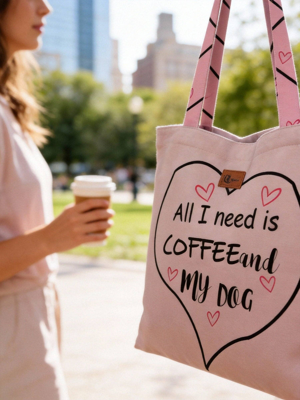 JCFB0291 "All I Need is Coffee and My Dog" Tote Bag