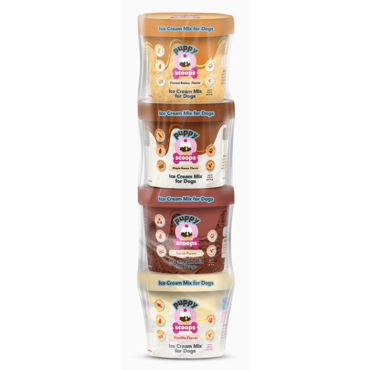 Puppy Scoops Ice Cream Mix Sample Pack - All 4 Flavors